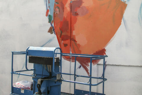 © Andrew Hem, <em>Underwater Squad</em> (in progress), 2017. SODO Track, Seattle. Photo by @wiseknave. © Andrew Hem, Underwater Squad (in progress), 2017. SODO Track, Seattle. Photo by @wiseknave.