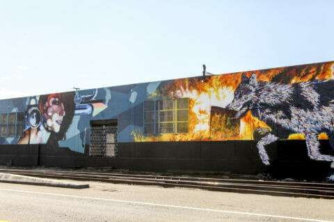 © Joe Nix, <em>Looking Forward, 2017</em>. © Baso Fibonacci and Jean Nagai, <em>Escaping a Burning Culture</em>, 2017. SODO Track, Seattle. Photo by @wiseknave. SODO Track, Seattle. Photo by @wiseknave. © Joe Nix, Looking Forward, 2017. © Baso Fibonacci and Jean Nagai, Escaping a Burning Culture, 2017. SODO Track, Seattle. Photo by @wiseknave. SODO Track, Seattle. Photo by @wiseknave.