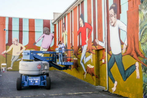 © Troy Lovegates, <em>Untitled</em> (in progress), 2017. SODO Track, Seattle. Photo by @wiseknave. © Troy Lovegates, Untitled (in progress), 2017. SODO Track, Seattle. Photo by @wiseknave.