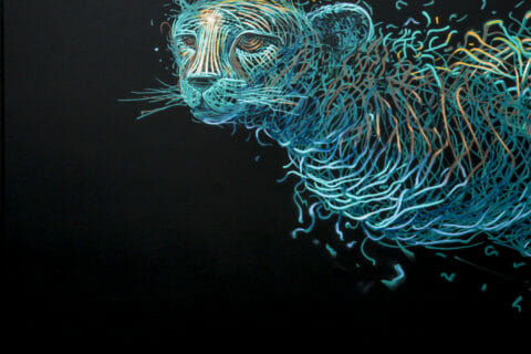 © DALeast, <em>Farewell Train</em> (detail), 2017. SODO Track, Seattle. Photo by @wiseknave. © DALeast, Farewell Train (detail), 2017. SODO Track, Seattle. Photo by @wiseknave.