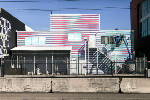 © Damien Gilley, <em>Nano-Trip</em> (in progress), 2017. SODO Track, Seattle. Photo by @wiseknave. © Damien Gilley, Nano-Trip (in progress), 2017. SODO Track, Seattle. Photo by @wiseknave.