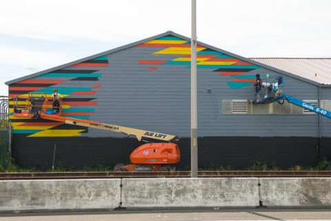 © Kristen Ramirez, <em>Human Frailty</em> (in progress), 2018. SODO Track, Seattle. Photo by @akoorisphoto. © Kristen Ramirez, Human Frailty (in progress), 2018. SODO Track, Seattle. Photo by @akoorisphoto.