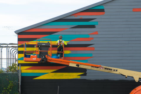 © Kristen Ramirez, Human Frailty (in progress), 2018. SODO Track, Seattle. Photo by @akoorisphoto.