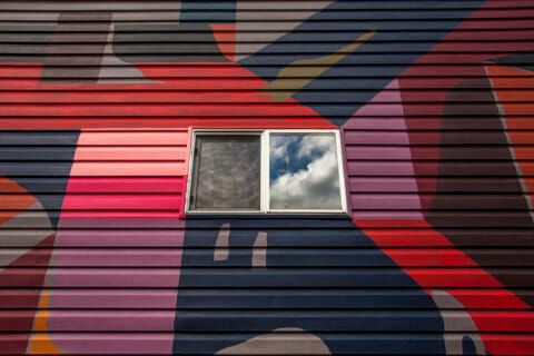 © Brian Sanchez, Composition 2/10 (detail), 2018. SODO Track, Seattle. Photo by @wiseknave.