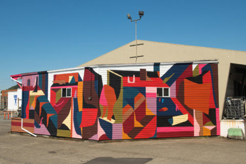 © Brian Sanchez, <em>Composition 2/10</em>, 2018. SODO Track, Seattle. Photo by @akoorisphoto. © Brian Sanchez, Composition 2/10, 2018. SODO Track, Seattle. Photo by @akoorisphoto.