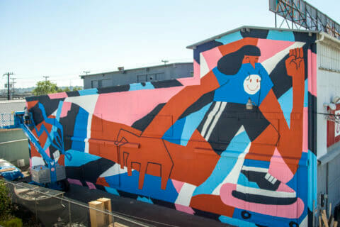 © Saddo, <em>Untitled</em>, 2018. SODO Track, Seattle. Photo by @wiseknave. © Saddo, Untitled, 2018. SODO Track, Seattle. Photo by @wiseknave.