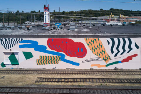 © Elliot Routledge, <em>Untitled</em>, 2018. SODO Track, Seattle. Photo by @chopemdownfilms © Elliot Routledge, Untitled, 2018. SODO Track, Seattle. Photo by @chopemdownfilms