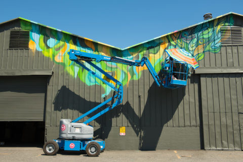 © Angelina Villalobos, <em>What Grows Around, Comes Around</em> (in progress), 2018. SODO Track, Seattle. Photo by @akoorisphoto. © Angelina Villalobos, What Grows Around, Comes Around (in progress), 2018. SODO Track, Seattle. Photo by @akoorisphoto.